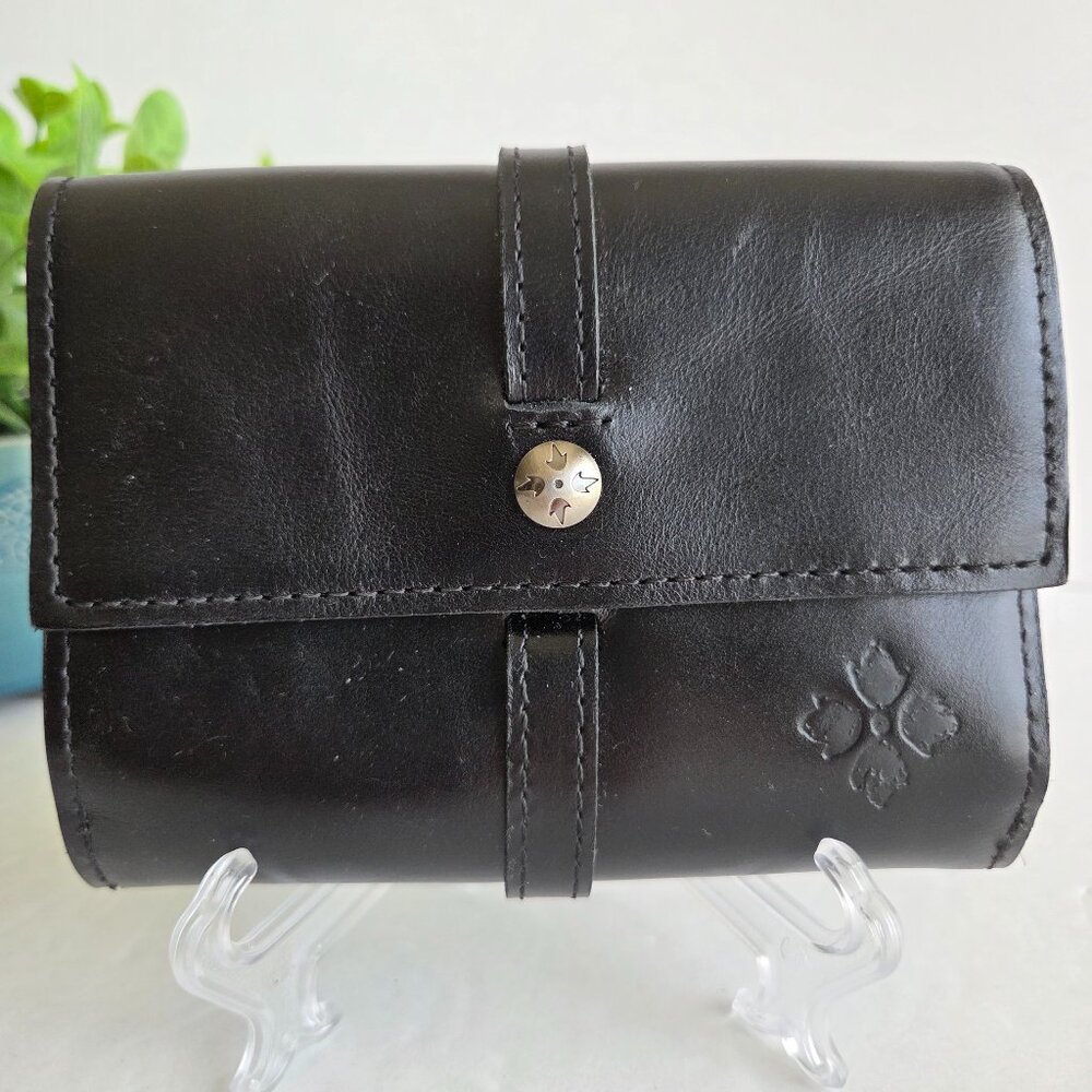 EUC Patricia Nash Olmetta Wallet in Black Leather
